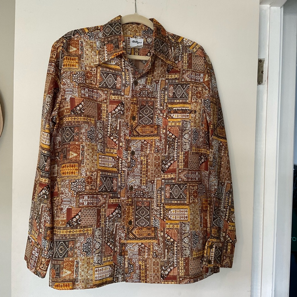 Vintage Tori Richard aloha shirt long sleeve L